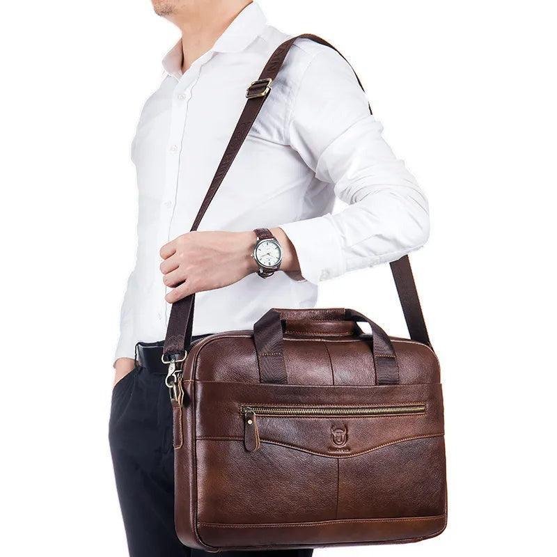 Bolsa Masculina Grande de Couro Premium - RAFINATO