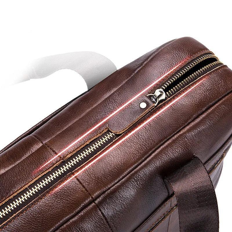 Bolsa Masculina Grande de Couro Premium - RAFINATO