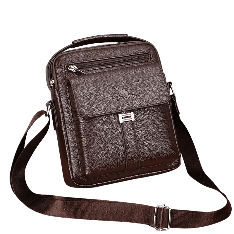 Bolsa Masculina Transversal de Couro Elegance - RAFINATO