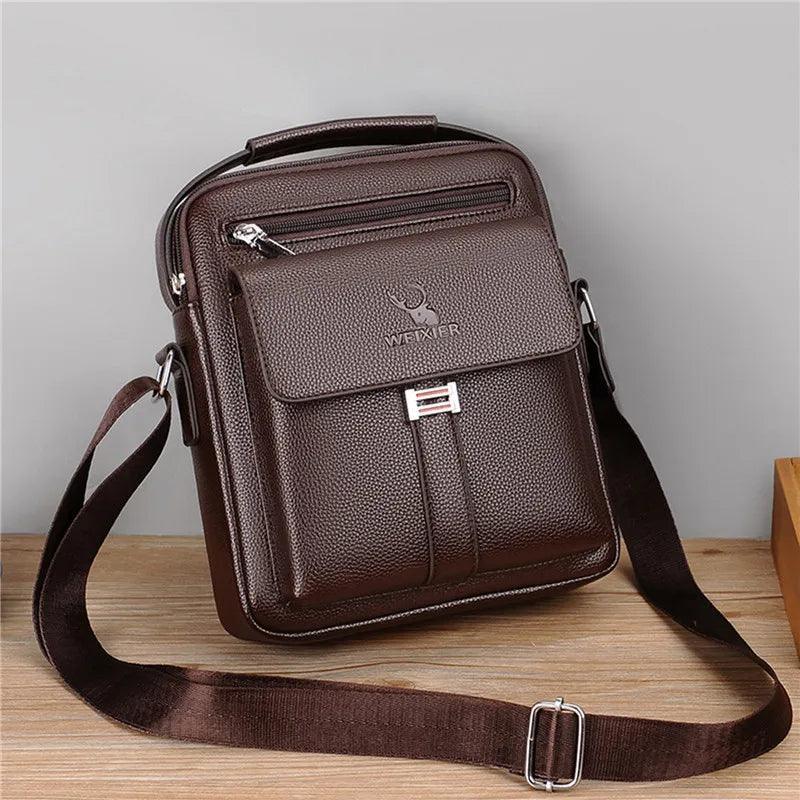 Bolsa Masculina Transversal de Couro Elegance - RAFINATO