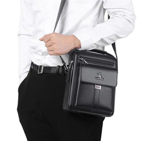 Bolsa Masculina Transversal de Couro Elegance - RAFINATO