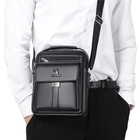 Bolsa Masculina Transversal de Couro Elegance - RAFINATO