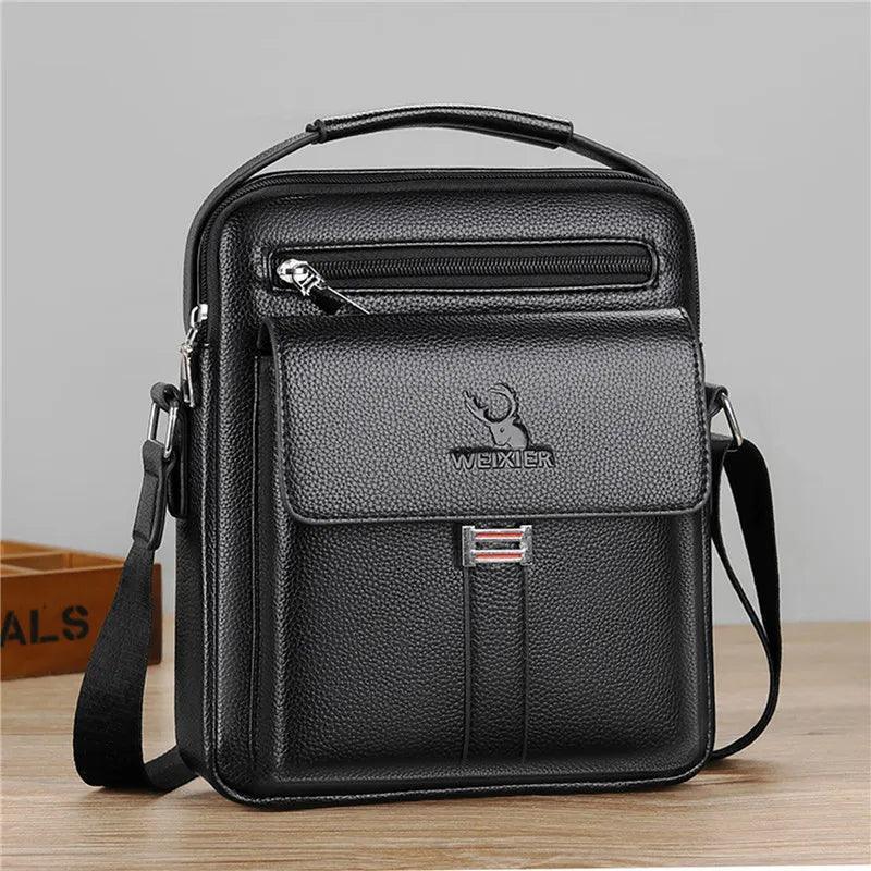 Bolsa Masculina Transversal de Couro Elegance - RAFINATO