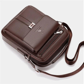 Bolsa Masculina Transversal de Couro Elegance - RAFINATO