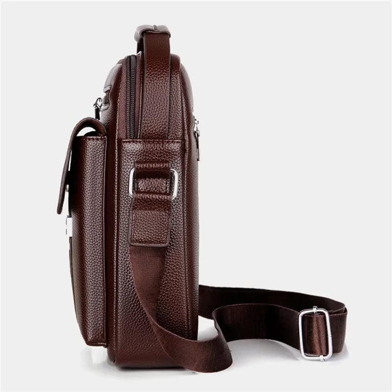 Bolsa Masculina Transversal de Couro Elegance - RAFINATO