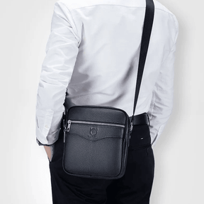 Bolsa Masculina Transversal de Couro Executiva - RAFINATO