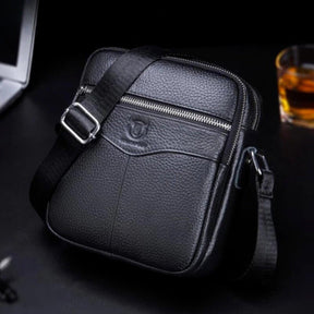 Bolsa Masculina Transversal de Couro Executiva - RAFINATO