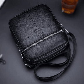 Bolsa Masculina Transversal de Couro Executiva - RAFINATO