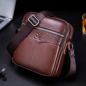 Bolsa Masculina Transversal de Couro Executiva - RAFINATO