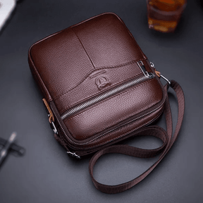 Bolsa Masculina Transversal de Couro Executiva - RAFINATO