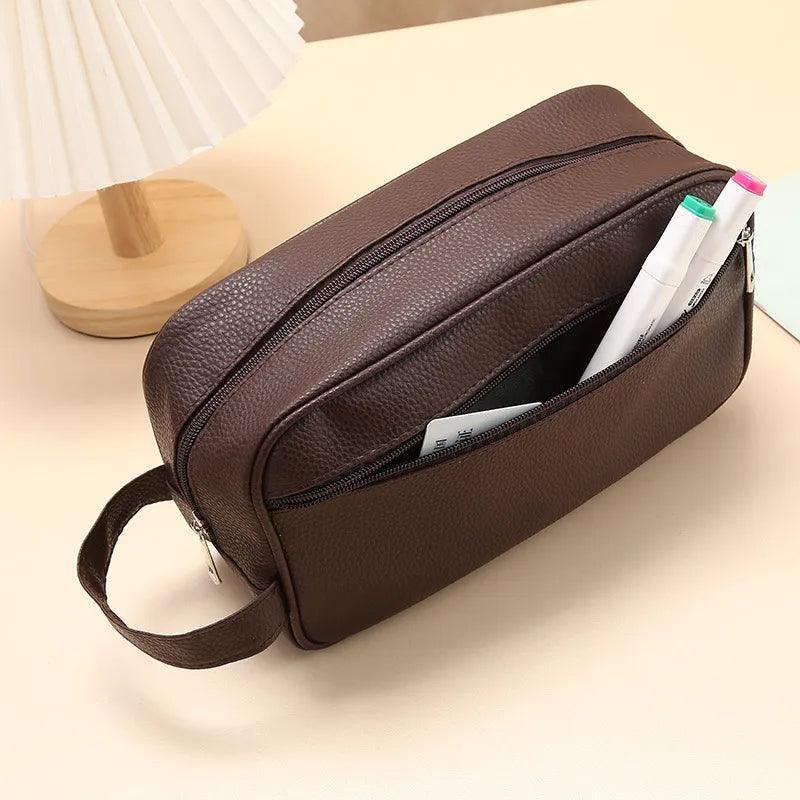 Bolsa Necessaire Masculina em Couro Essence - RAFINATO