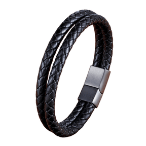 Pulseira Masculina de Couro Click - RAFINATO