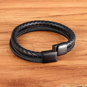 Pulseira Masculina de Couro Companion - RAFINATO