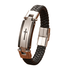 Pulseira Masculina de Couro Cruz Central - RAFINATO