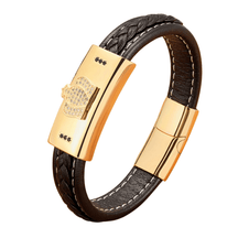 Pulseira Masculina de Couro King - RAFINATO