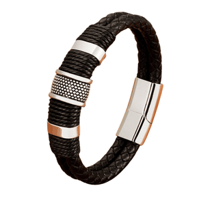 Pulseira Masculina de Couro Luxury - RAFINATO