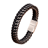 Pulseira Masculina de Couro Union - RAFINATO