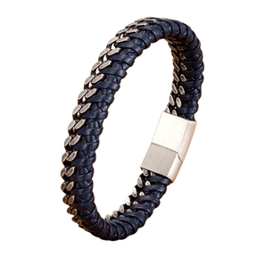 Pulseira Masculina de Couro Union - RAFINATO